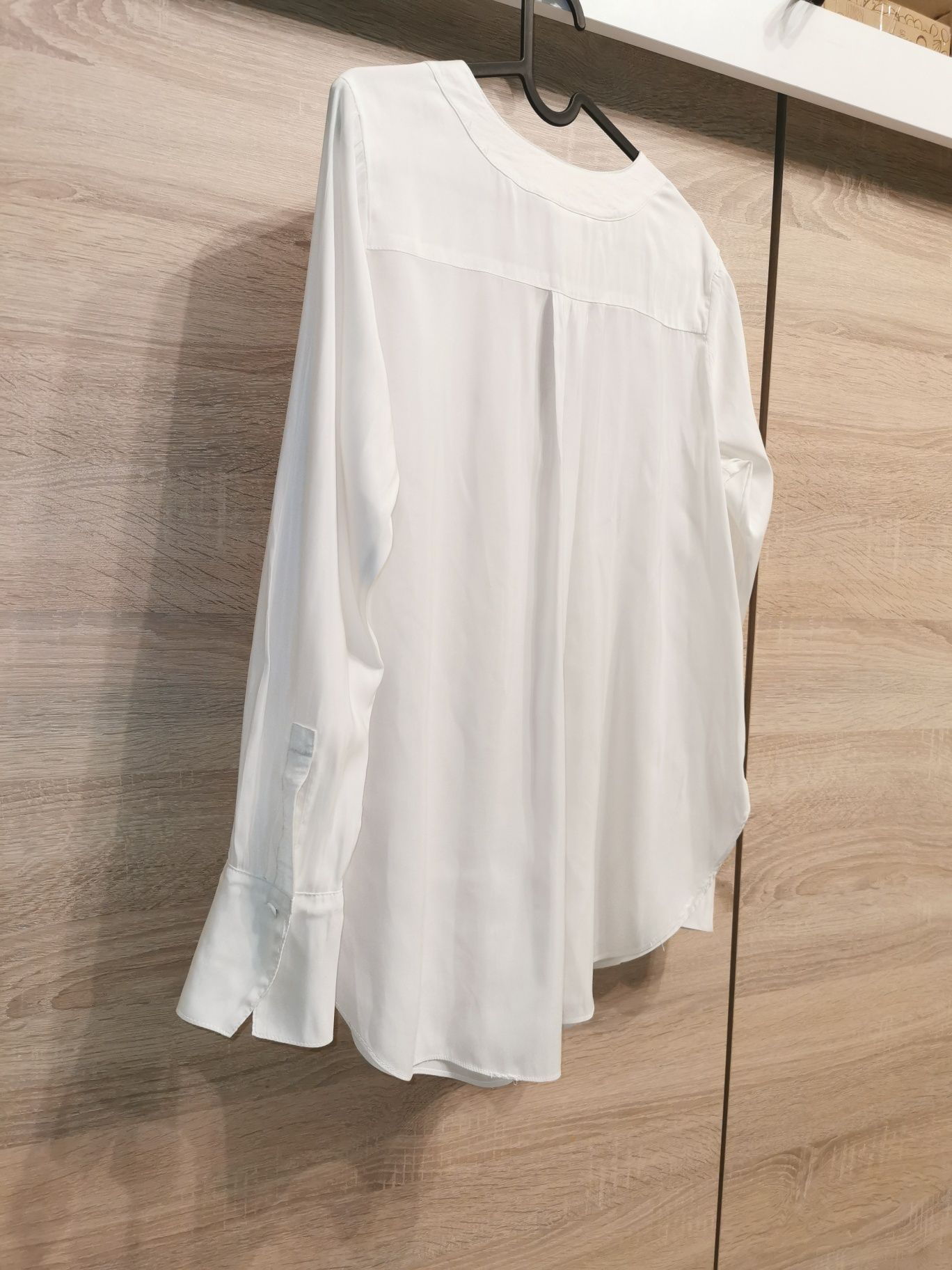 H&M 34 XS bluzka elegancka w serek na długi rekaw