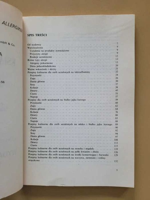Książka kucharska dla alergików J. Schindler J. Brackle B.Karch
