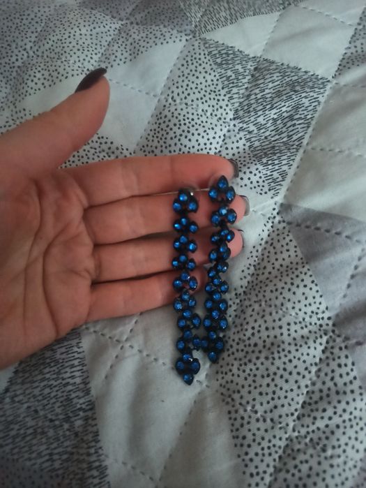 Сережки з каменями Сваровскі