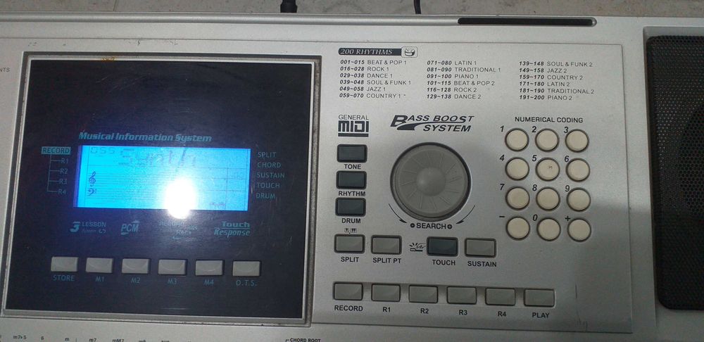 Keyboard klawiatura dynamiczna organy klawisze nie casio yamaha roland