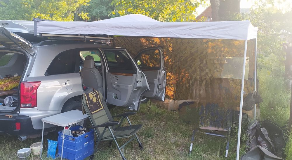 Markiza biwakowa do auta, przydach.