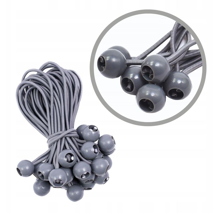 5SZT Guma elastyczna do MOCOWANIA PLANDEK siatek kabli 30cm