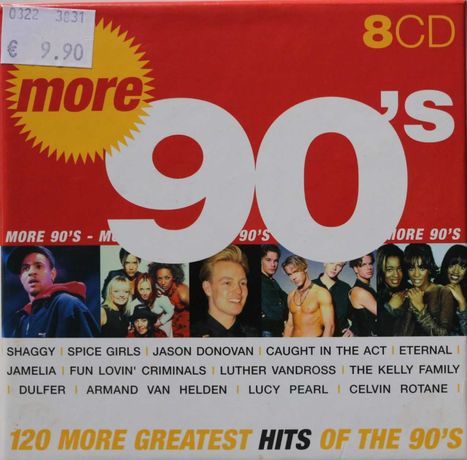 Cd Musical Óctuplo "120 More Greatest Hits of the 90's"