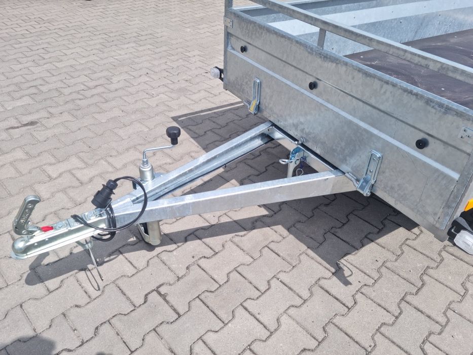 Przyczepa lekka dwu osiowa do 750kg spawana Niewiadów uchylna od ręki