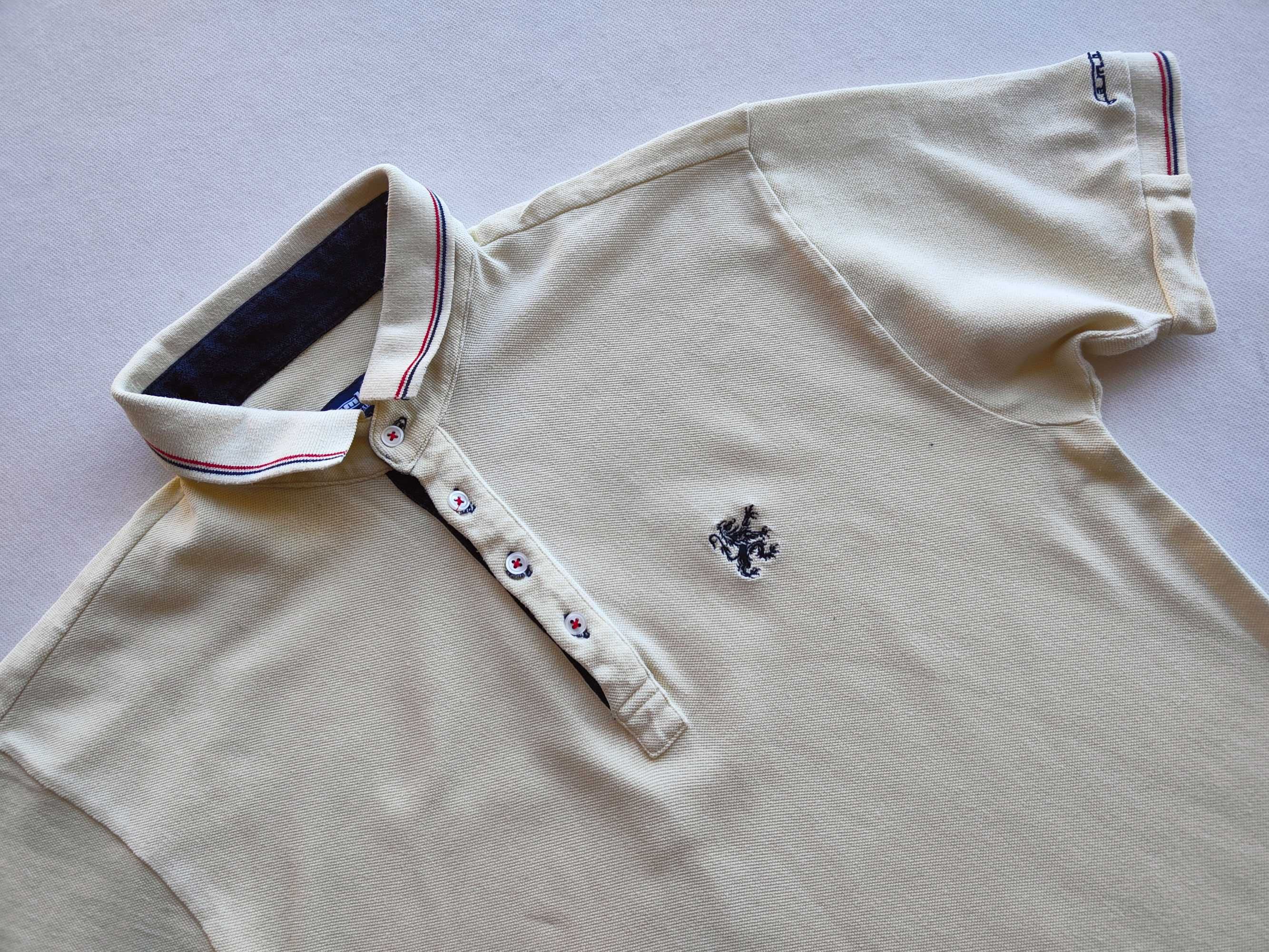Lambretta _ Jasna żółta koszulka polo L