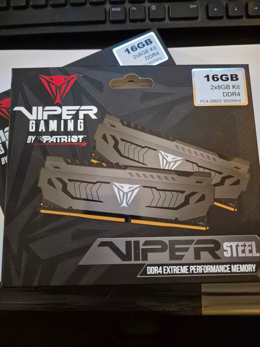 Pamięć RAM Patriot 16GB (2x8GB) 3600MHz CL17 Viper Steel