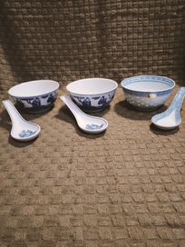 Chińska porcelana ryżowa 3 sztuki