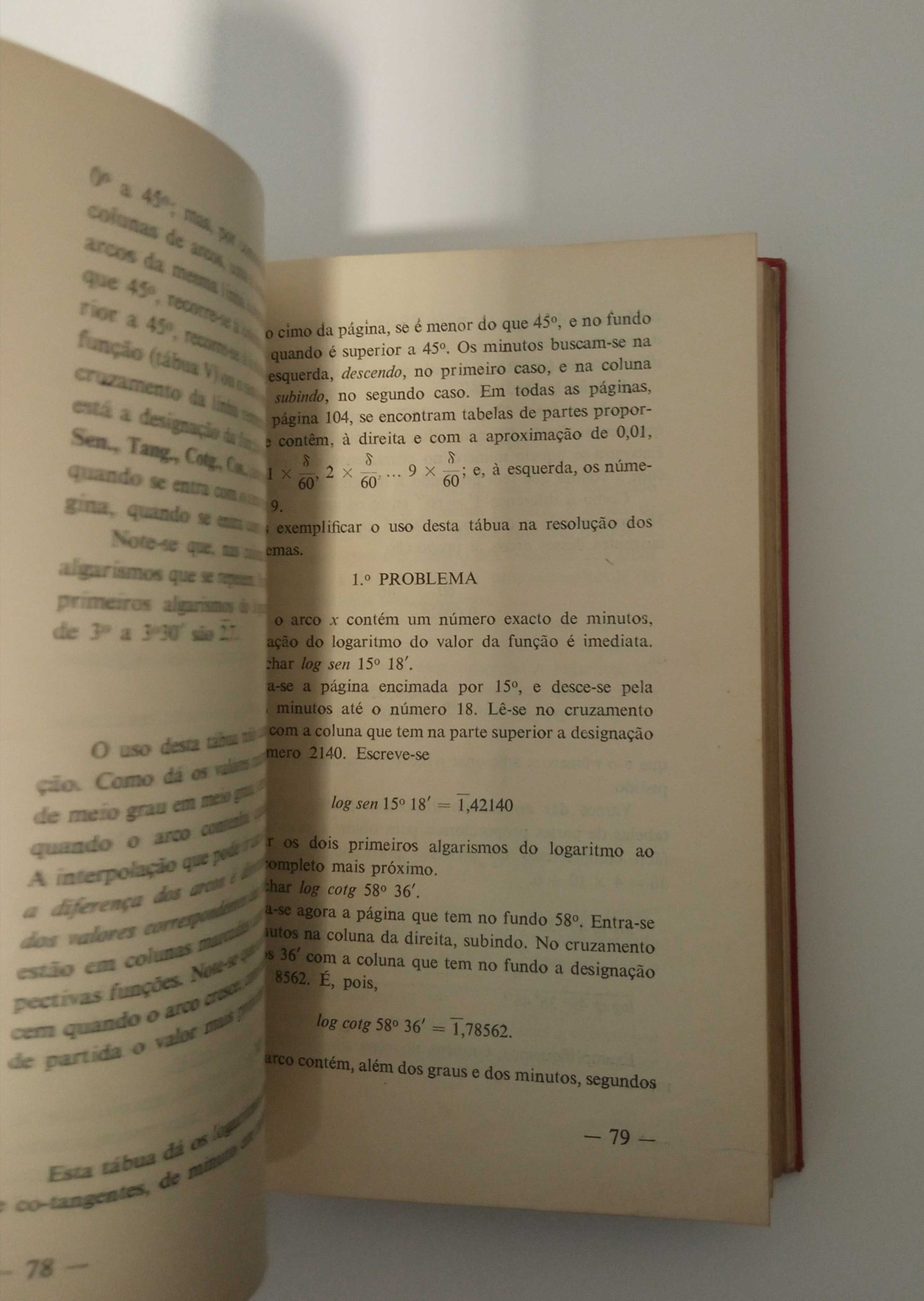 Tábuas de Algoritmos decimais, de Marques Teixeira