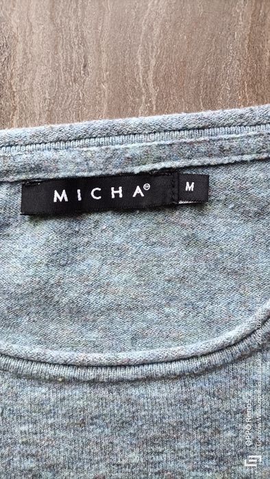 Niebieskoszary cienki sweterek. Micha