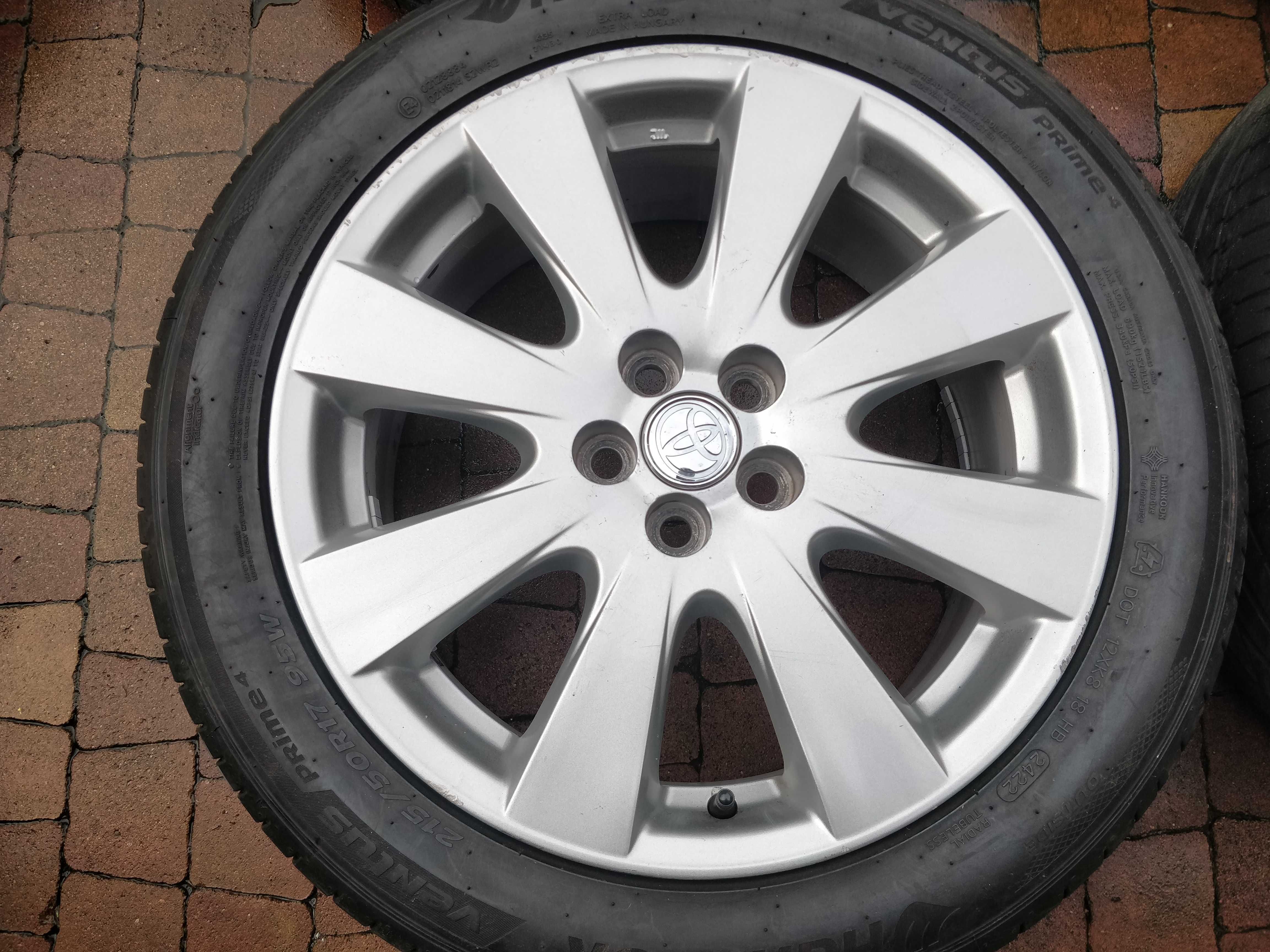 3341. Alufelgi 17" oryginalne Toyota Avensis Prius 5x100 7J ET45