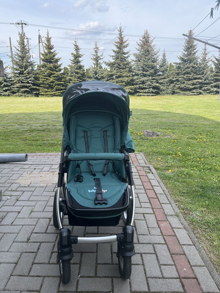 Wózek dziecięcy Baby Design 2w1 — gondola + spacerówka + akcesoria