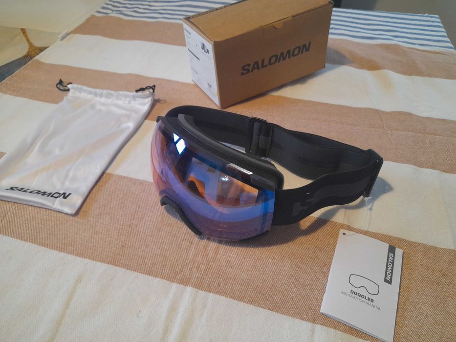 Gogle narciarskie SALOMON RADIUM Frame Black light blue S1