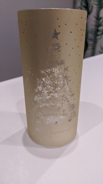 Złota lampka świąteczna choinka LED Merry Christmas nowa