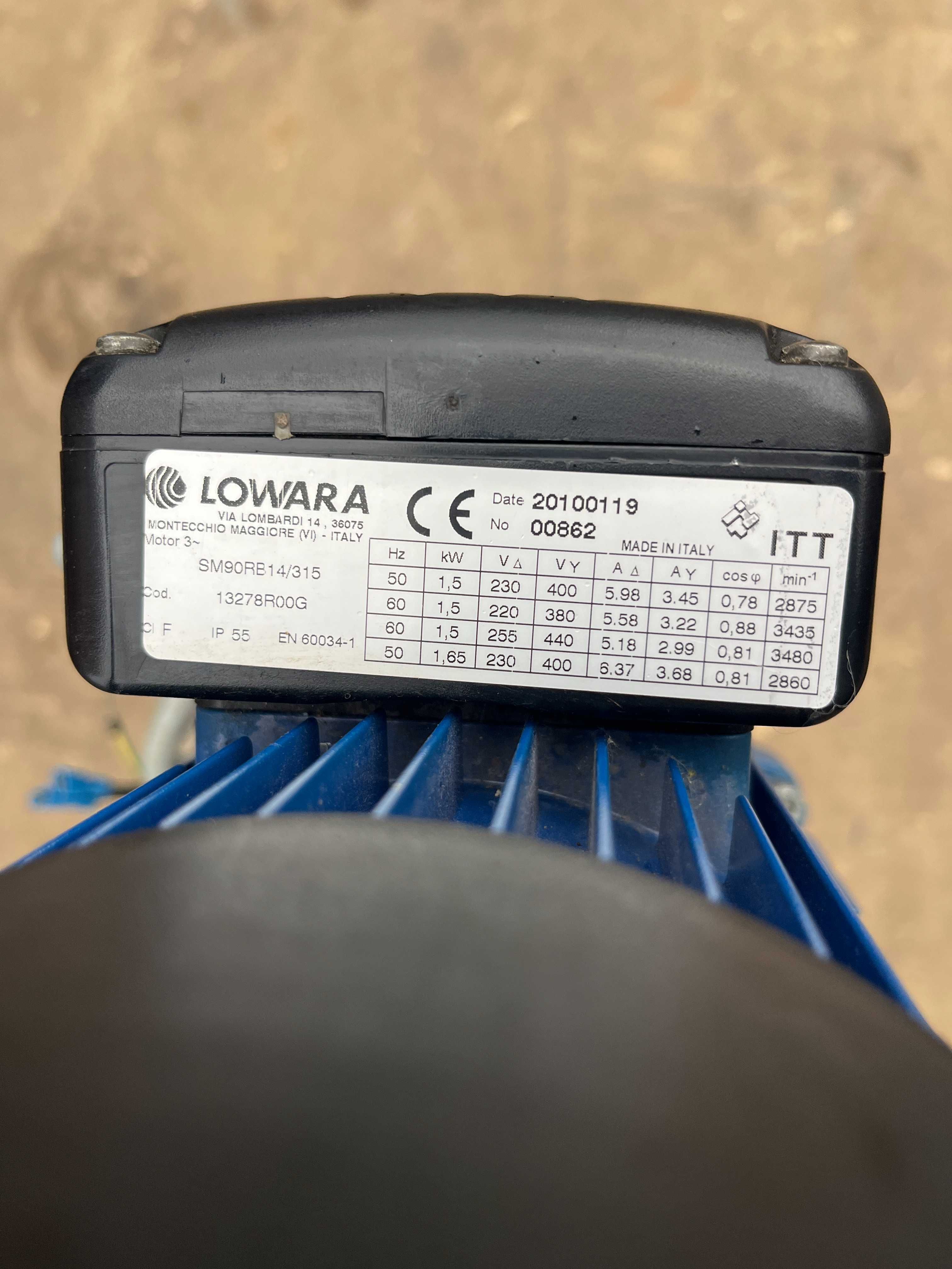 Pompa Pionowa Lowara 2.4-8 m3/h Wysokość podnoszenia max - 76,5m 1.5kw