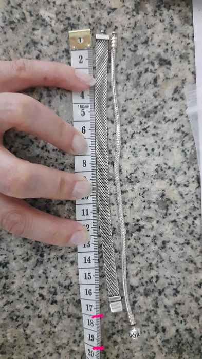 Pulseiras Originais em prata esterlina