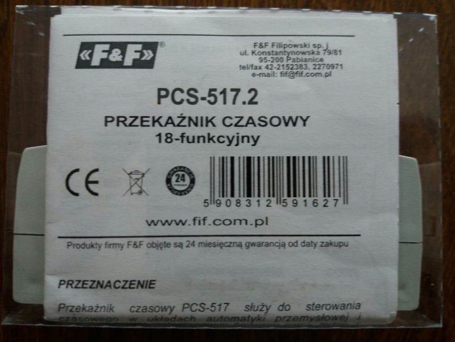 Przekaźnik czasowy cyfrowy 18-funkcyjny PCS-517