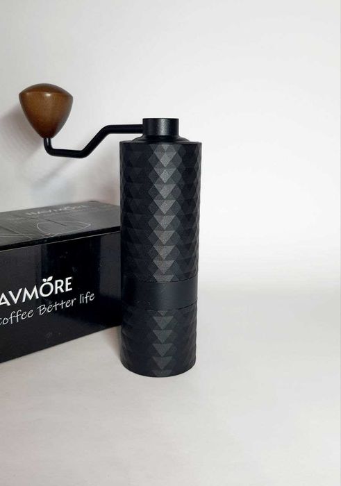 Професійна ручна кавомолка Havmore G2 нержавіючі жорна 38 мм