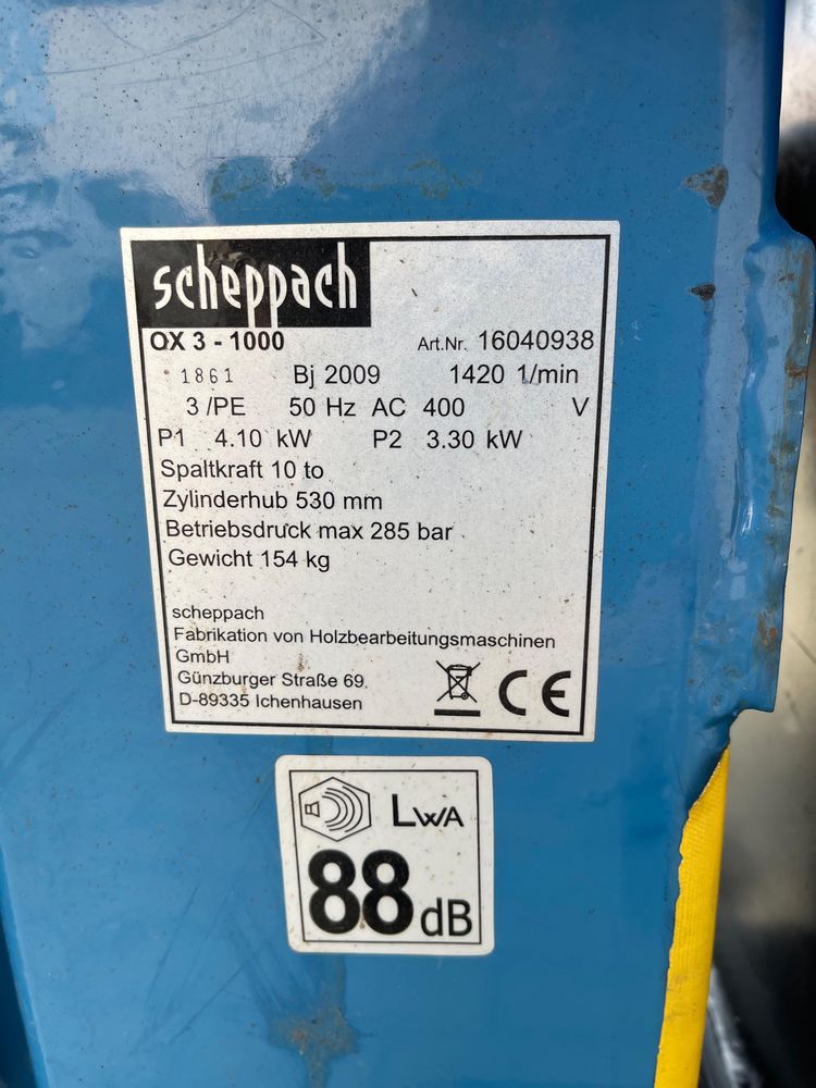 Łuparka do drewna 10t Scheppach