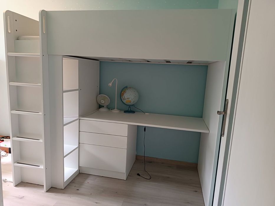 Ikea smastad łóżko, szafa, biurko stan db+