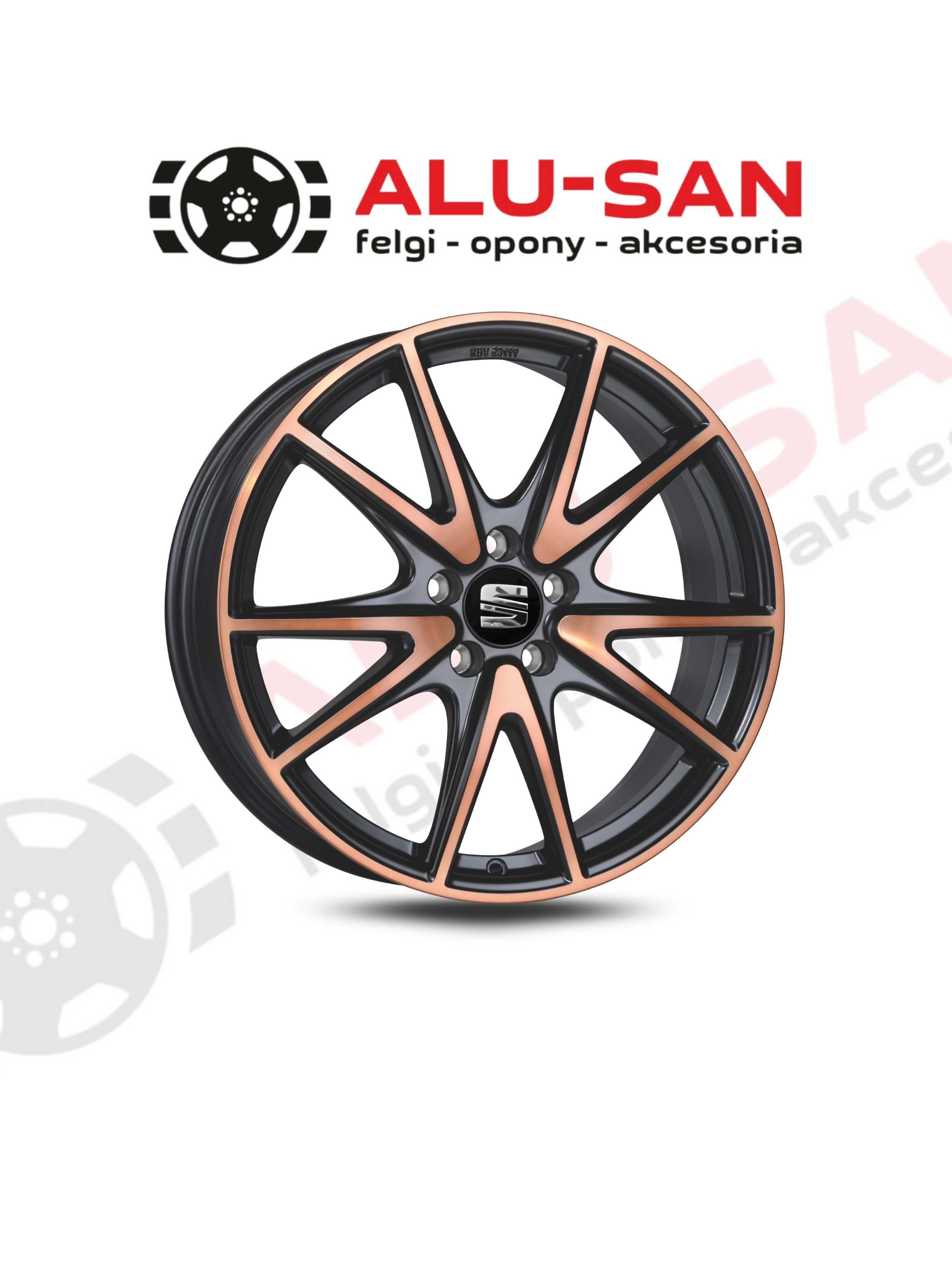 NOWE ALUFELGI 18" SEAT Alhambra Altea Born Leon Toledo - Miedziany