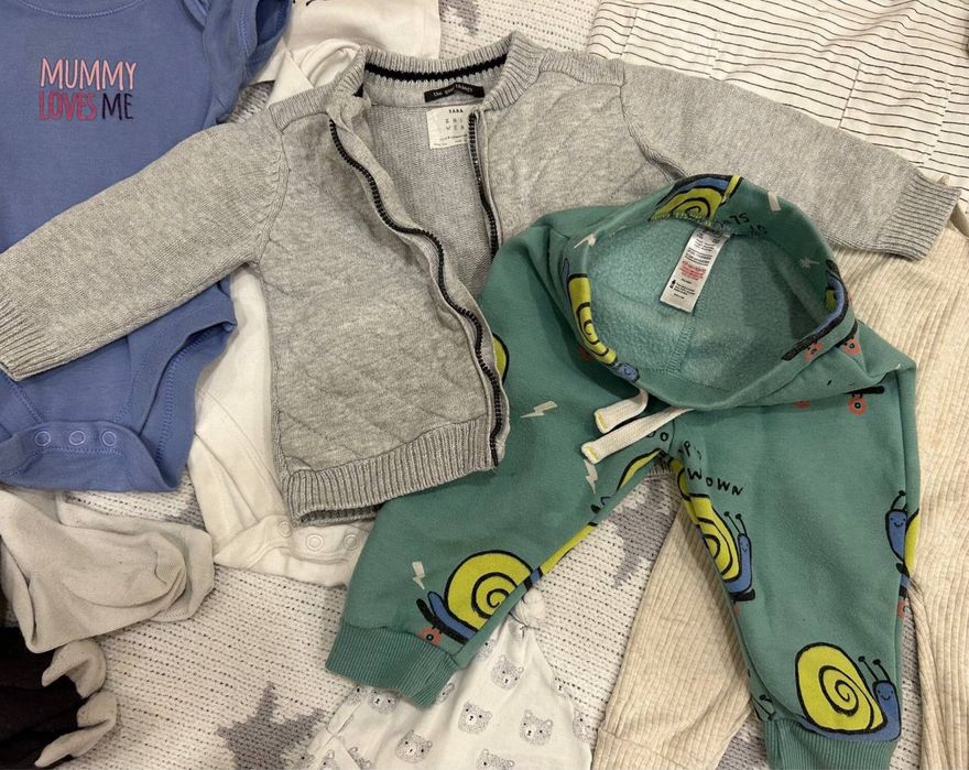 Комплект пакет одягу джемпер штани боді носки 3-6 місяців