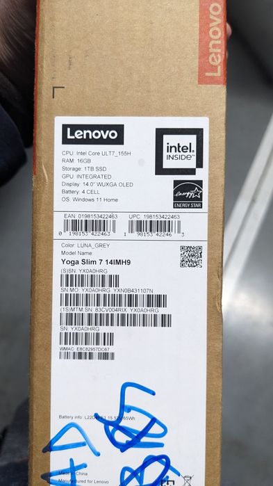 Lenovo yoga slim 7 14IMH9