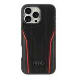 Etui Audi Genuine Leather z MagSafe na iPhone 16 Pro Max 6.9" - czarno