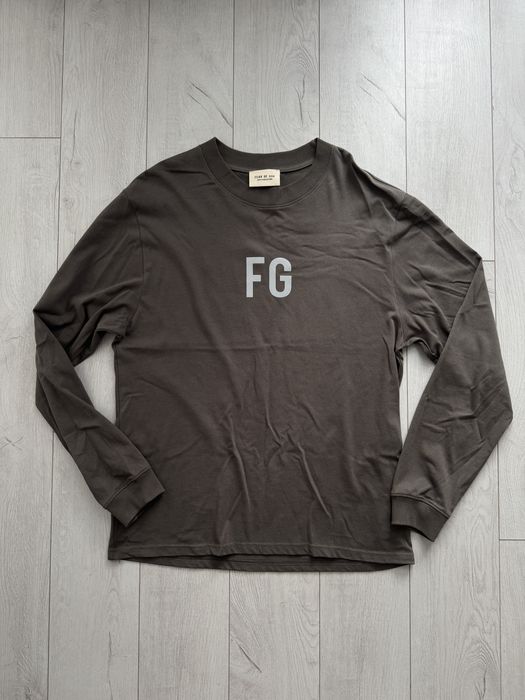 Лонгслів кофта Fear Of God Fog хакі М розмір