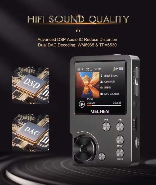 Mechen M30 (Hi-Res, DSD, 64GB) – Портативний Hi-Fi MP3-плеєр