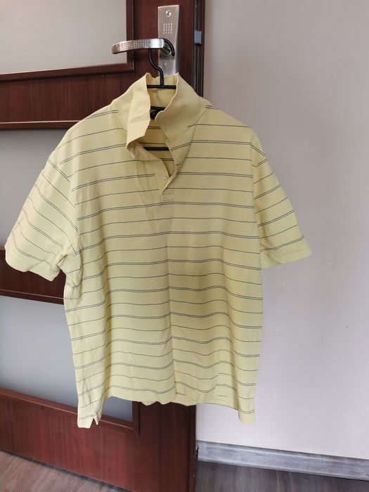 Żółte polo męskie Marks Spencer