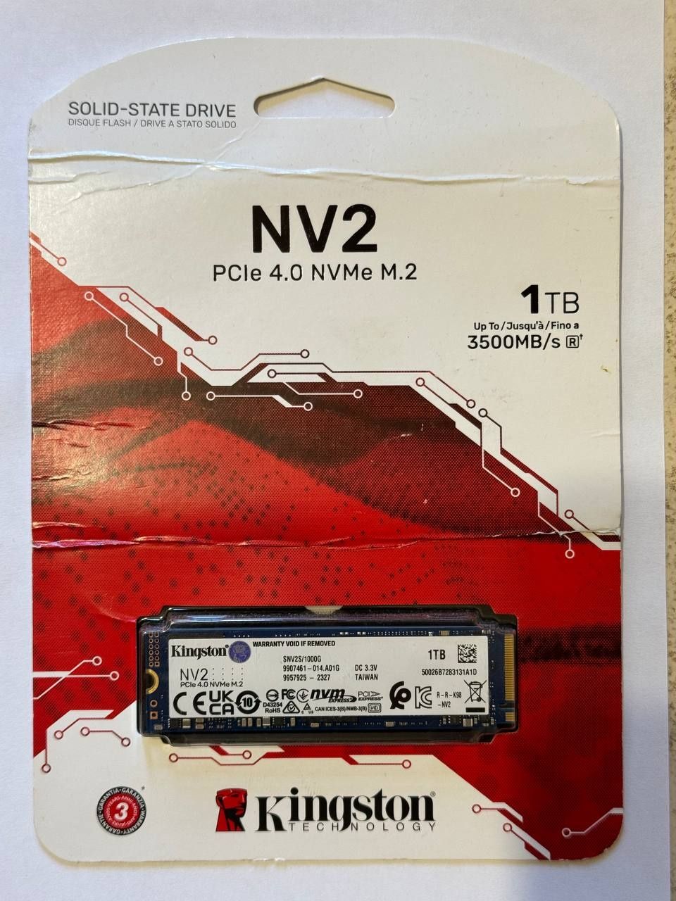 Продам SSD Kingston NV2 на 1Tb
