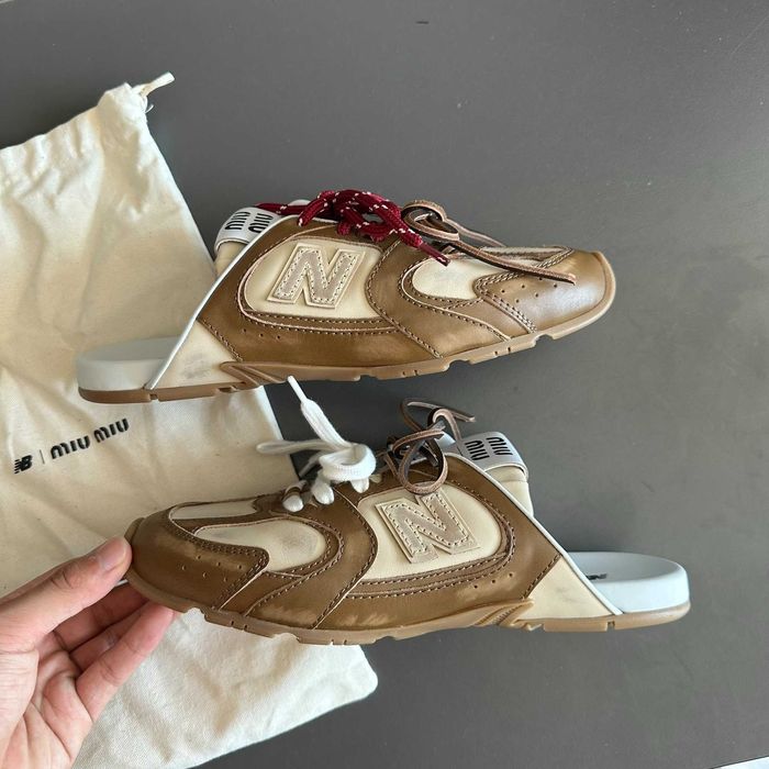 NewBalance_x_MiuMiu_530 SL Mule Brązowy 39