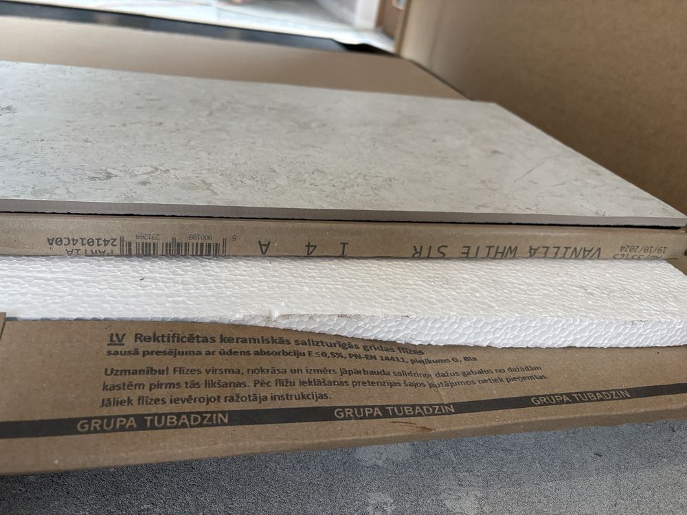 Płytki gresowe Vanilla white str 119,8x59,8 120x60 tubądzin 1 paczka