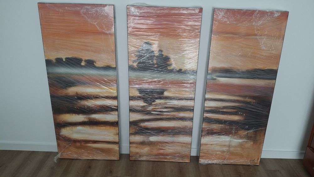 Quadros pintados à mão