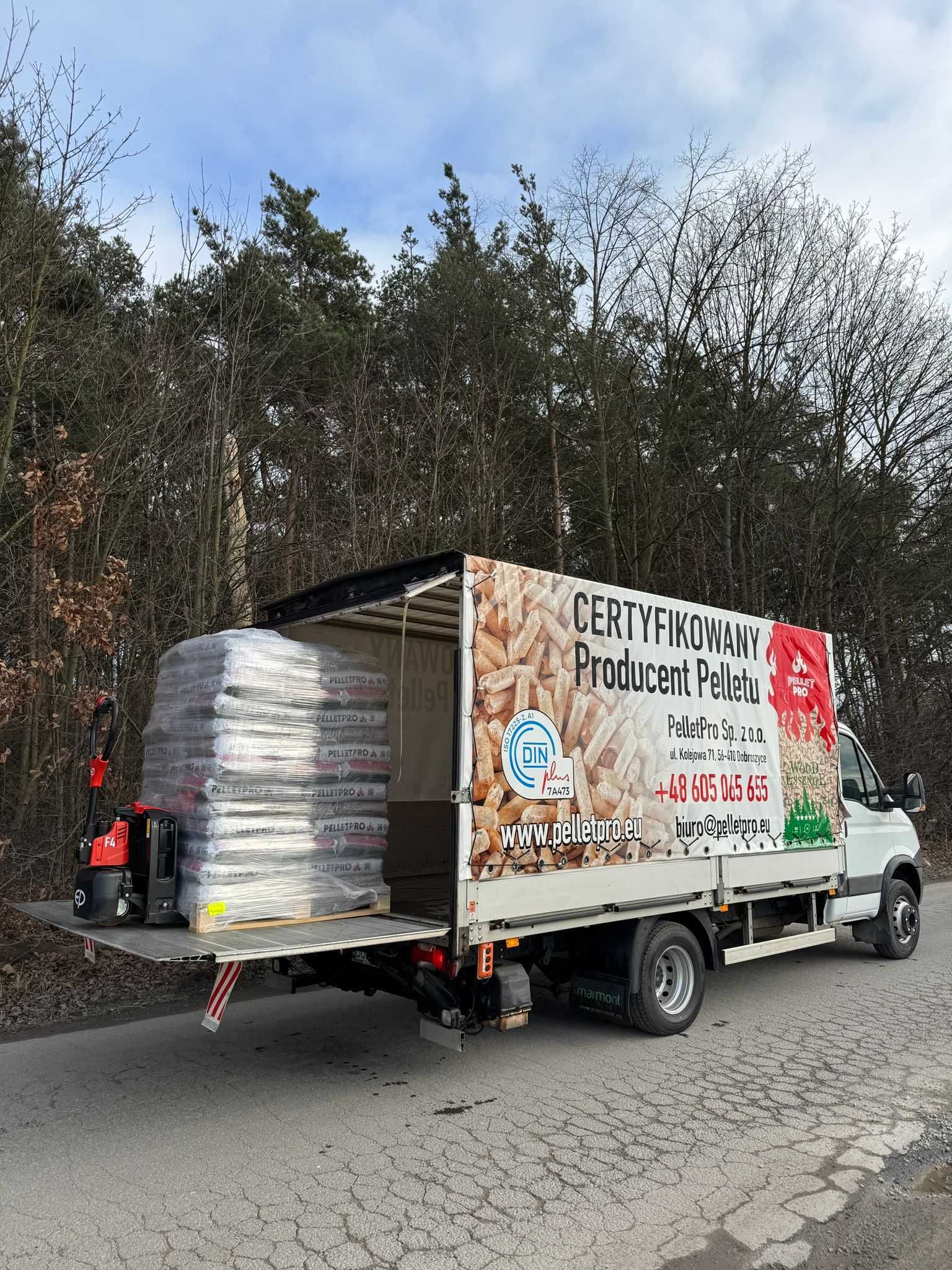 Certyfikowany Pellet drzewny, DINplus / A1, PelletPro, TRANSPORT