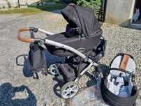 Junama Space 2w1 lub 3w1 z nosidelkiem Cybex Cloud-Z z adapterami.