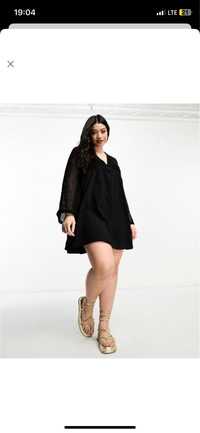 Жіноча чорна сукня батального розмір asos
