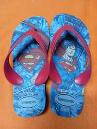 Havaianas de criança,  Super Homem 32/34, como novos.