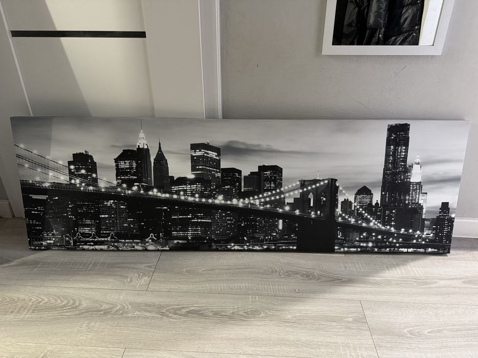 Obraz mostu Brooklyn Bridge w Nowym Jorku