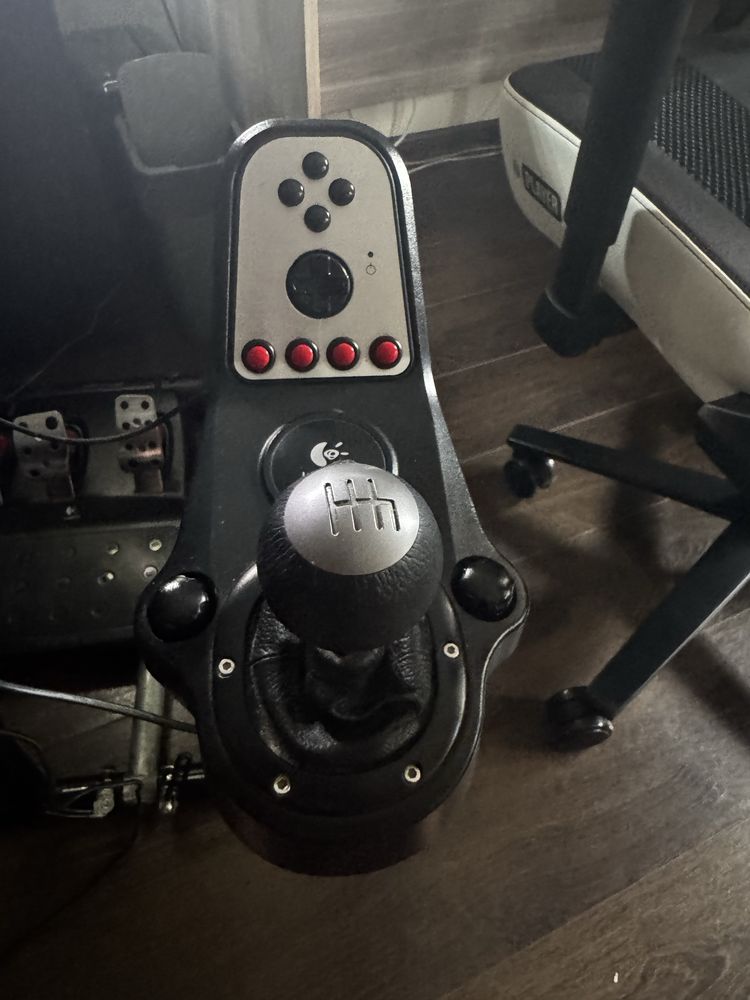 Logitech G27 Shifter Stojak Pedały ETS2/ATS Button Box+Manetki SIMSet
