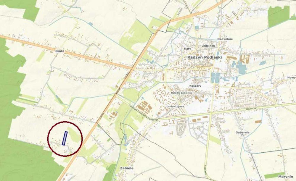 Działki budowlane- Biała, Radzyń Podlaski 0,21ha
