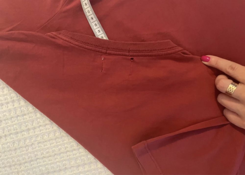 Pepe jeans bordowy t shirt koszulka modna wygodna M jesien