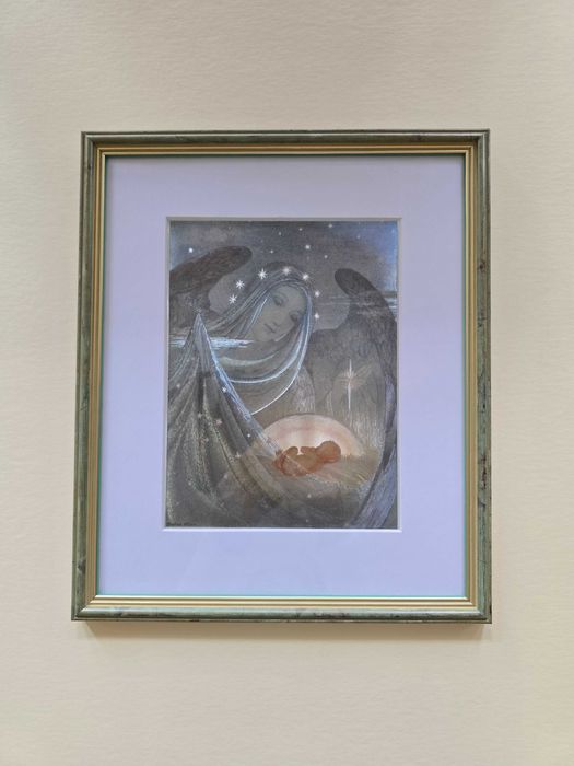 Obraz-Anioł czuwający nad Dzieciątkiem