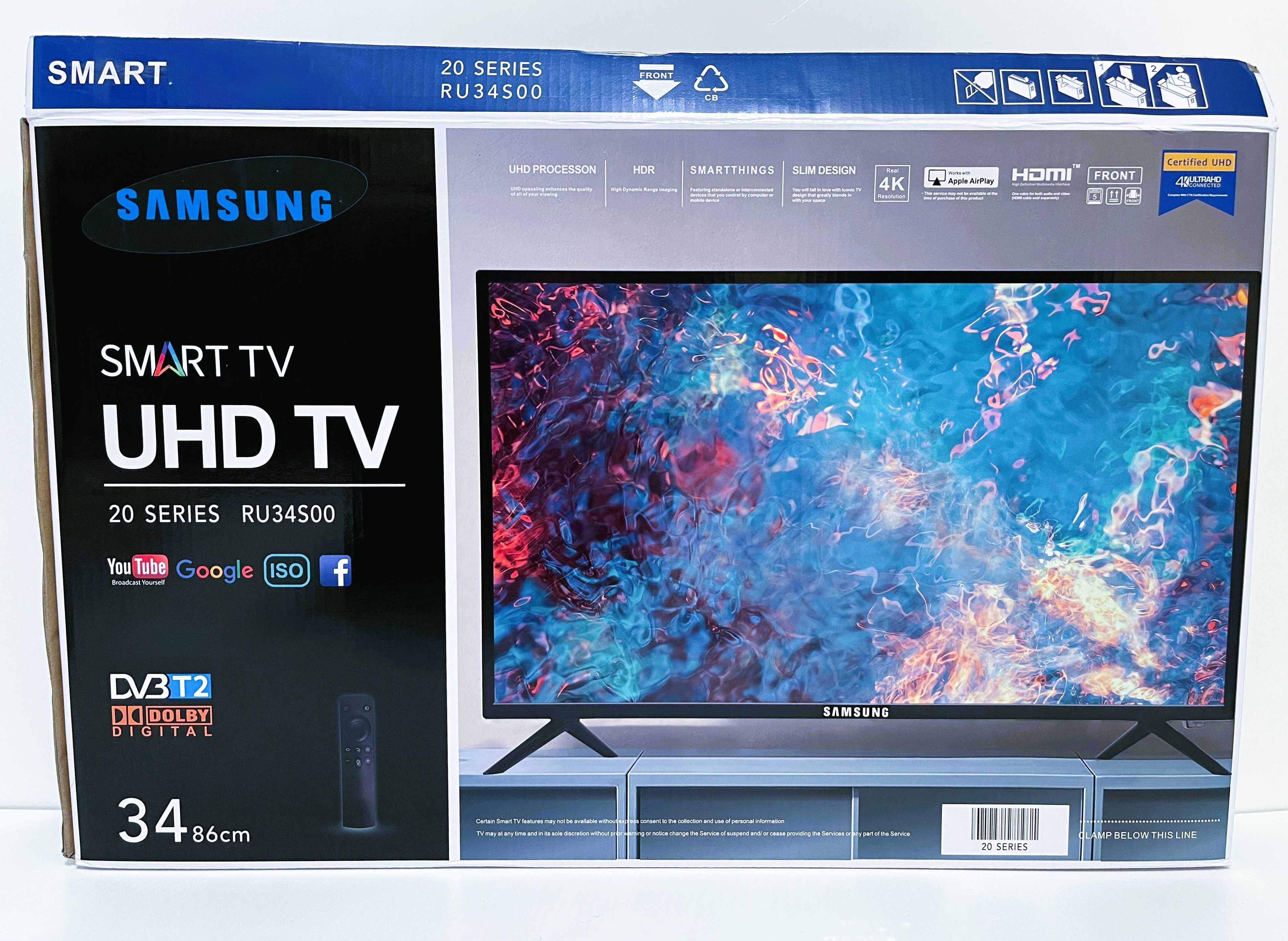 Smart Телевизор Samsung 43 дюйми 8000 грн. UHD, Wi-Fi, с T2