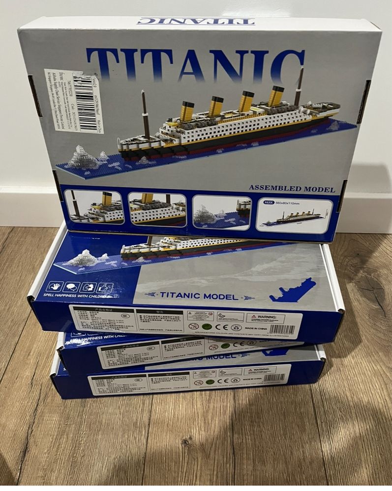 Klocki Titanic wraz z góra lodowa , inne niz Lego