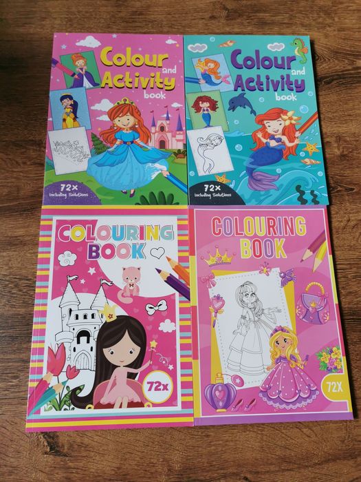 Kolorowanki i zadania dla dziewczynek