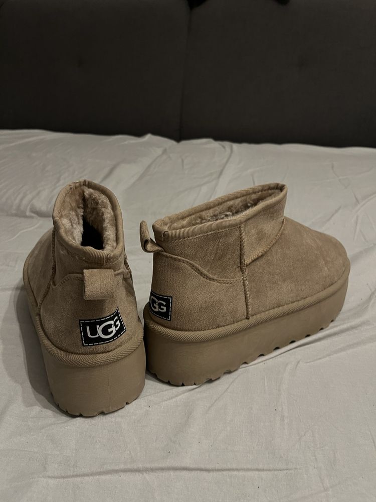 UGG Classic Ultra Mini Platform Boot Black Brown Grey Cream EU.39