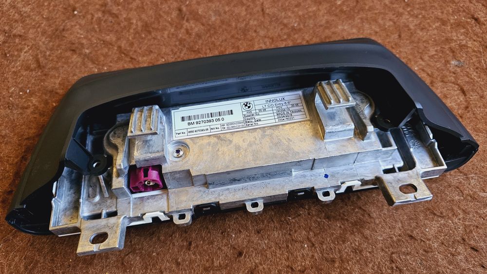 Ecrã original BMW 6,5" NBT - série 3 e 4 - ficha LVDS de 6 pinos