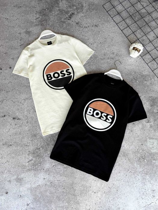 Футболка BOSS Black premium з qr-code та бірками i57/7437