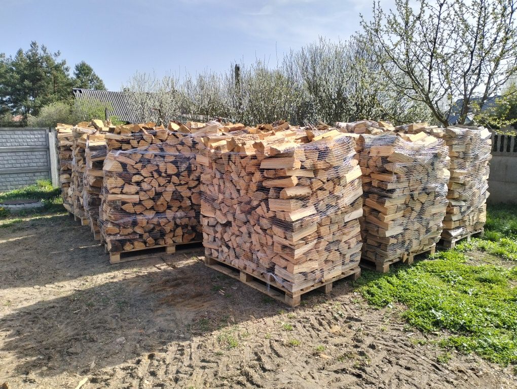Drewno kominkowe i opałowe pocięte porąbane sezonowane
